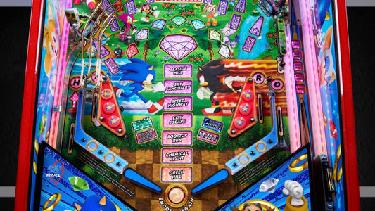 SONIC THE HEDGEHOG GETS HIS FIRST OFFICAL PINBALL MACHINE AND IT'S DESIGNED BY A LEGEND