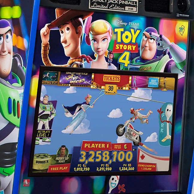 27” Backbox LCD Display with scenes from the film