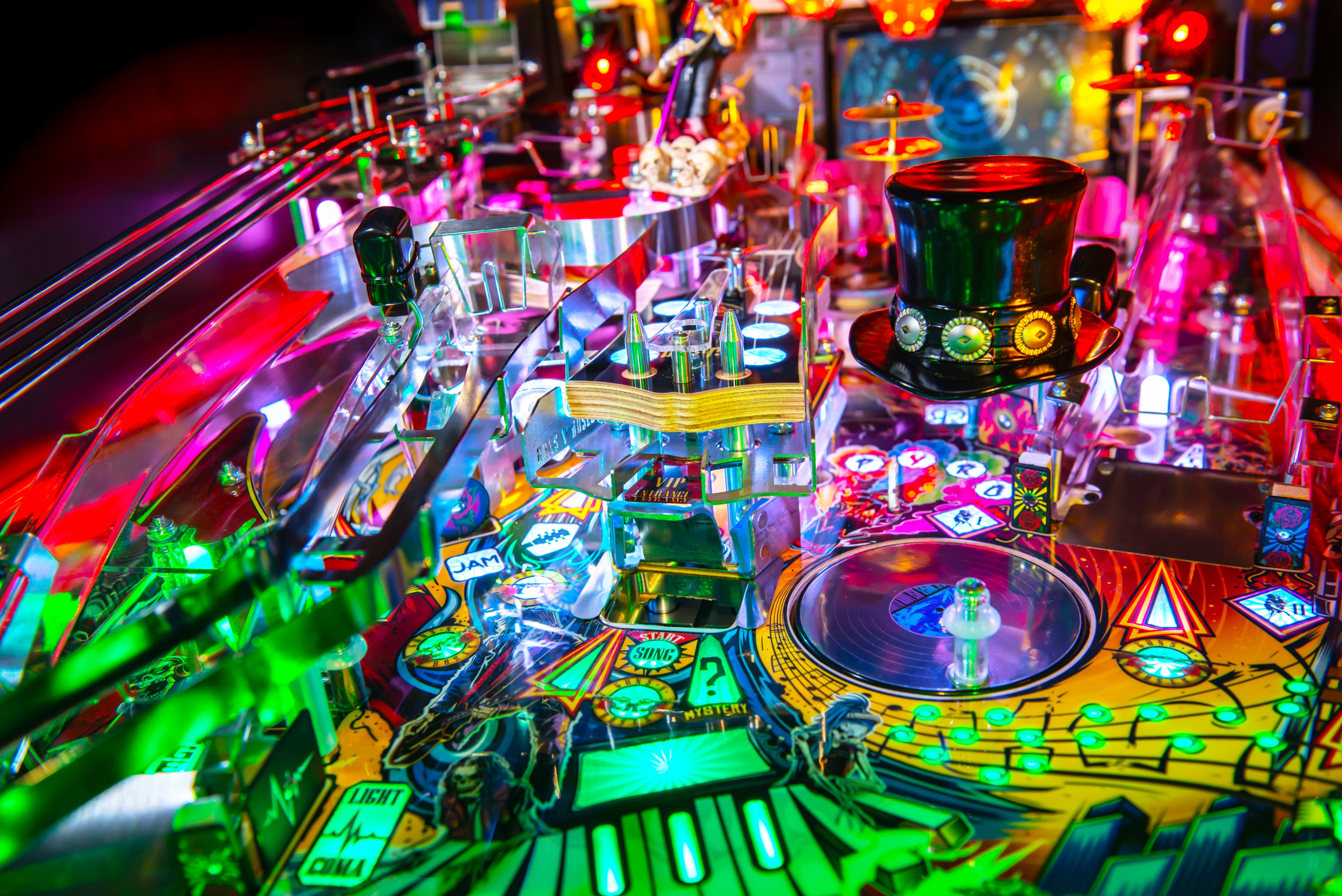 ガンズ ＆ ローゼズ　ピンボールマシン絵ガラス Guns N' Roses Limited Edition | Store | Jersey Jack Pinball