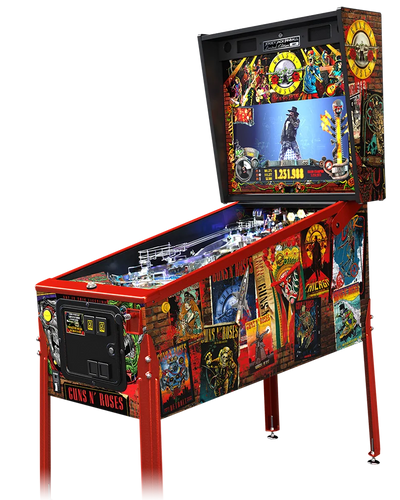 ガンズ & ローゼズ ピンボールマシン絵ガラス DATAEAST 1994 ガンズ & ローゼズ ピンボールマシン絵ガラス DATAEAST 1994