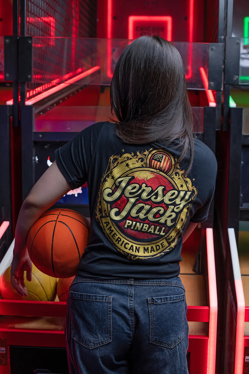 Made In America Jersey Jack Pinball T Shirt
