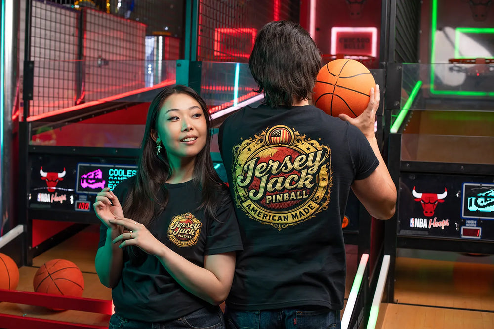 Made In America Jersey Jack Pinball T Shirt