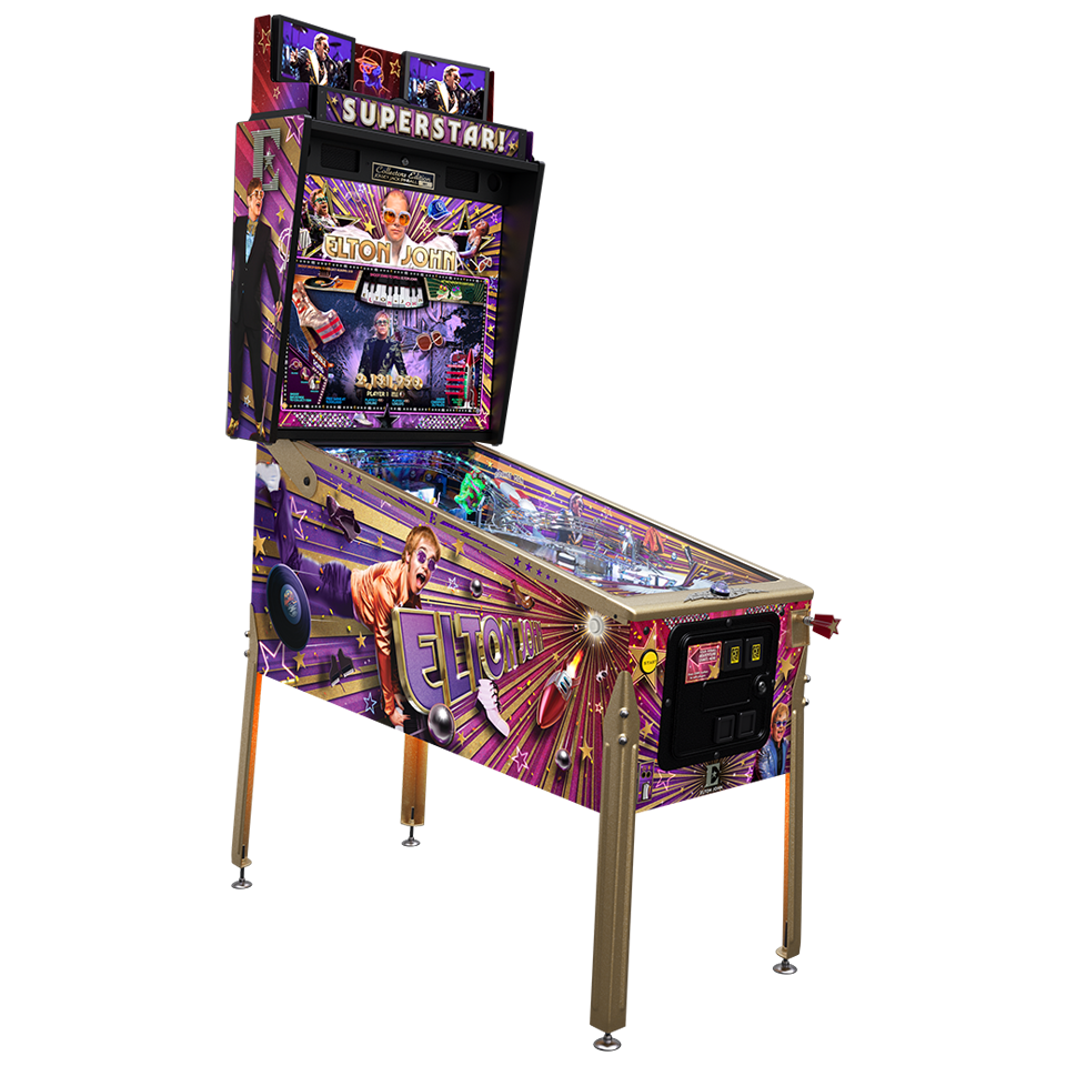 Elton John Pinball Game Collector's Edition Cabinet Right 