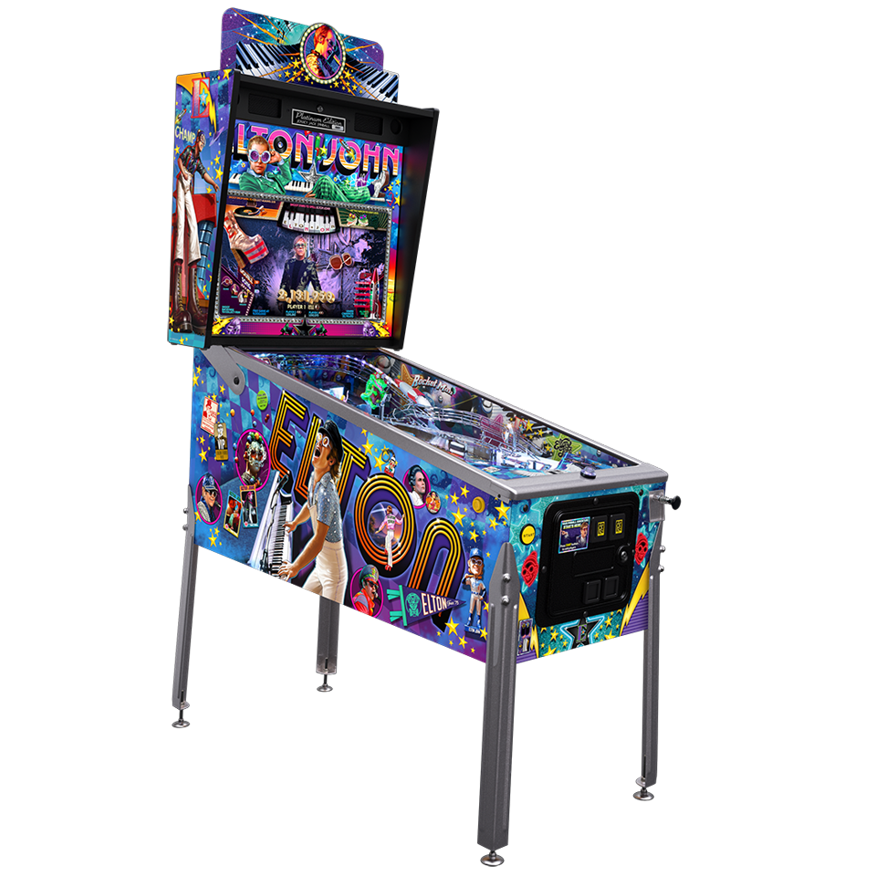 Elton John Pinball Game Platinum Edition Cabinet Right